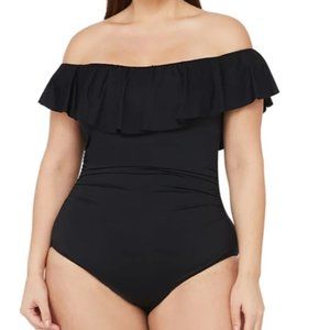 *NEW* La Blanca Off Shoulder Ruffle One Piece